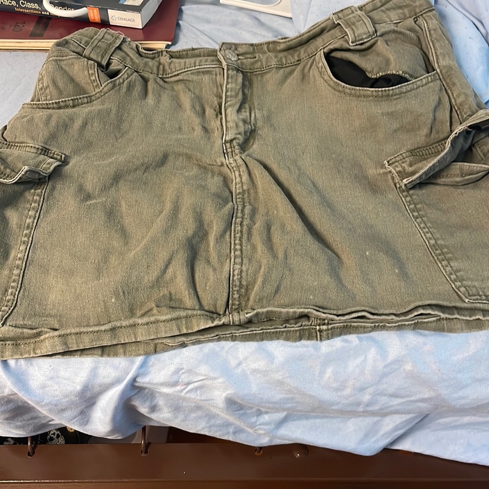 Cargo Jean skirt